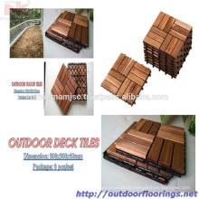 Interlocking Holz Deck Fliese für Outdoor-Möbel, hochwertige Design